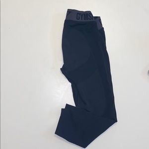 Gymshark Crop Flex Leggings (black/charcoal)